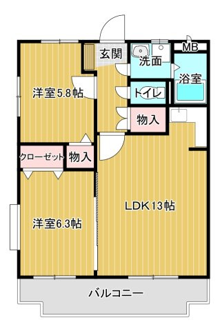 御所ノ瀬マンションの間取り