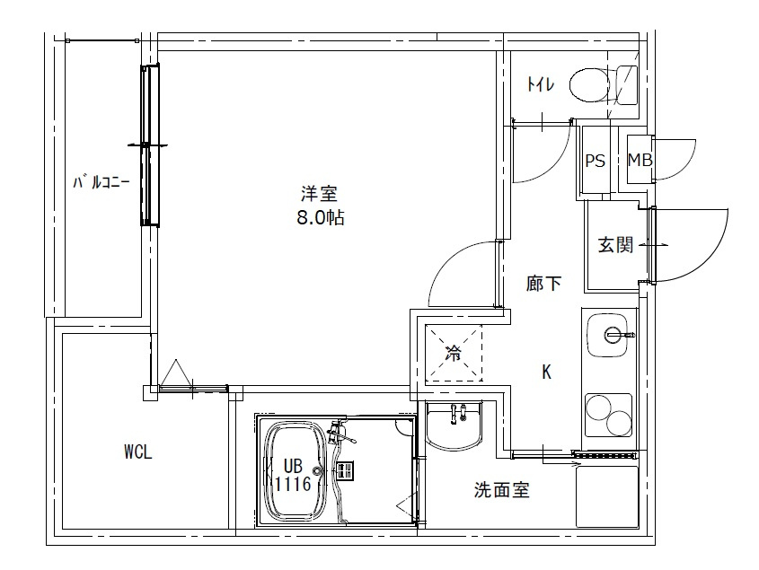 フジパレス高井田Ⅲ番館の間取り