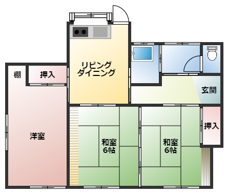 本郷北方　中古住宅の間取り