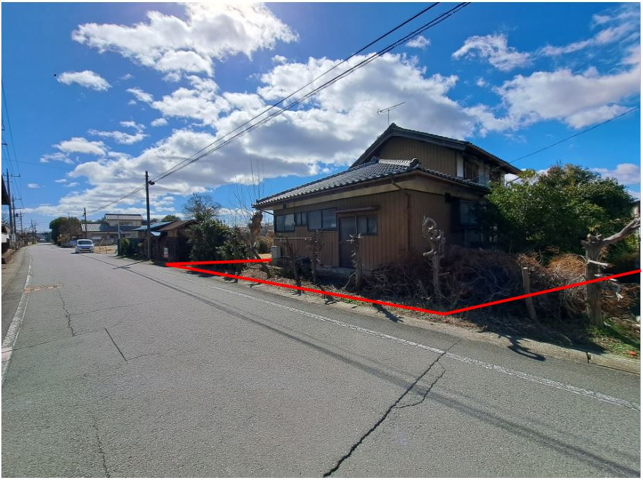 藤岡市立石新田　土地1330の外観