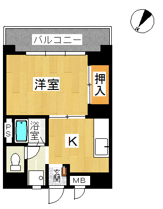 リバーコートの間取り|反転あり
