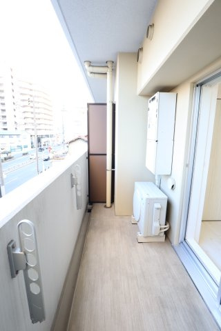 大阪市城東区蒲生２丁目の賃貸マンションのバルコニー