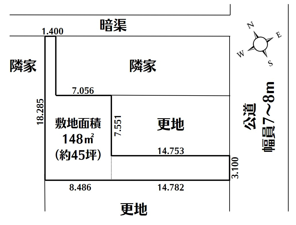 越谷市赤山町1丁目売地