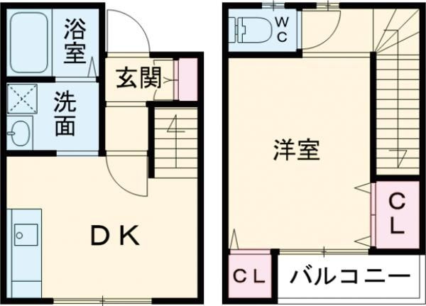 ohasu（オハス）白山【キャッシュバック対象物件】の間取り