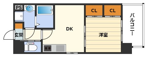プライマル南森町の間取り