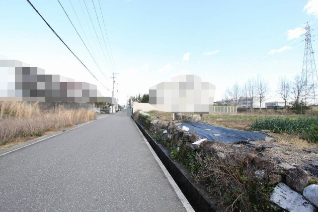 一ツ橋　4号地　建築条件付　売土地　（全6区画）の前面道路含む現地写真