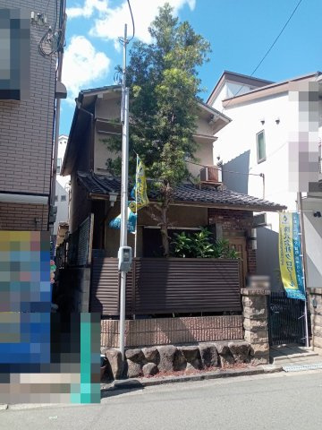 大阪市阿倍野区丸山通2丁目　土地の前面道路含む現地写真