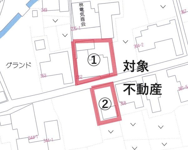 丹波市戸建の区画図