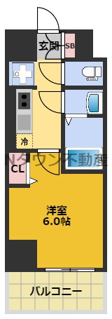 【間取り】 | プレサンス大須観音フィエスタ | 間取りです。