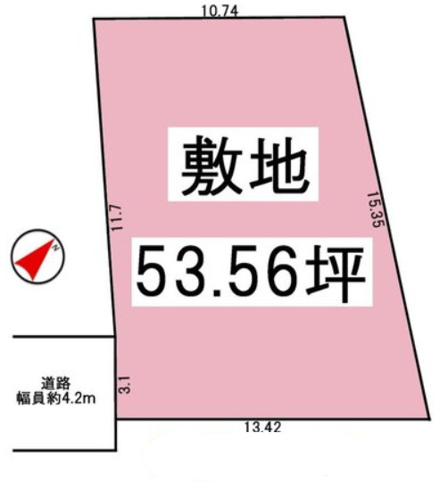 明石市東朝霧丘　土地の土地図|●資料・カタログのご請求無料●現地見学可能●建築条件なしの為、お好きなハウスメーカーにて建築可能です。