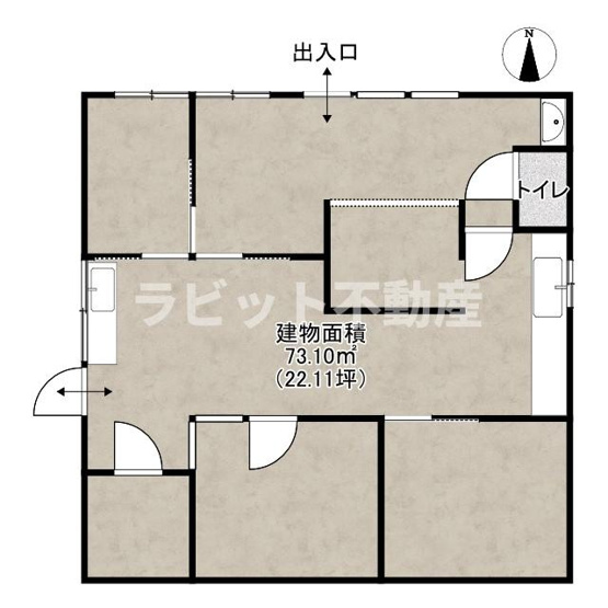 【間取り】 | 貸店舗：吉尾町