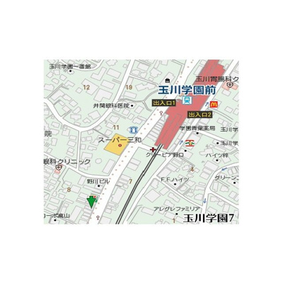 【地図】 | アムールベルウッド玉川学園(アムールベルウッドタマガワガクエン)