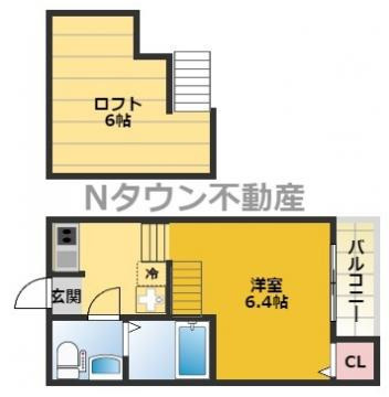 【間取り】 | デザイナーズコーポ賑町 | 間取りです。