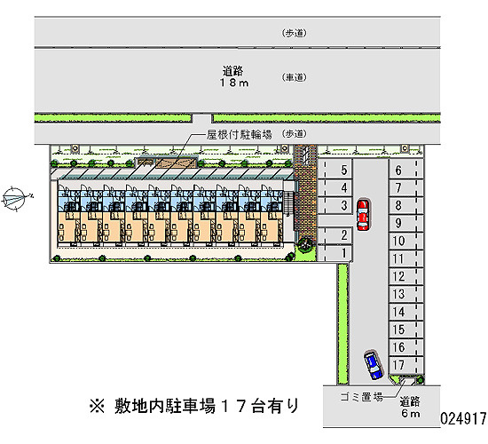 レオパレス小柴の区画図|画像4