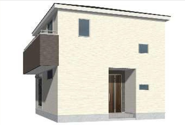 吉川市中野　新築戸建　全1棟の外観パース|2024年5月完成予定の新築戸建