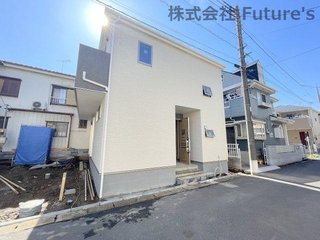 吉川市中野　新築戸建　全1棟の外観|現地の写真になります。