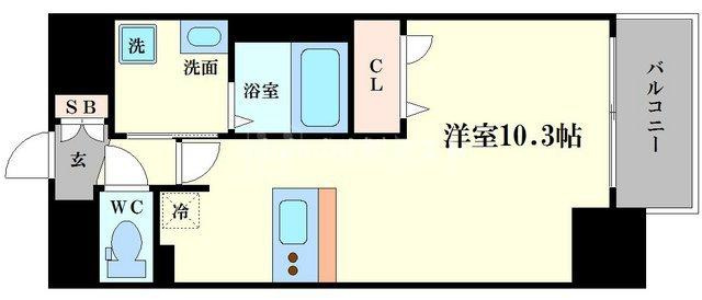 プレサンス新町ウィズジョイの間取り