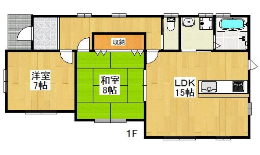 駐車６台 敷地100坪超 明石市朝霧東町１丁目 良質平屋建の間取り