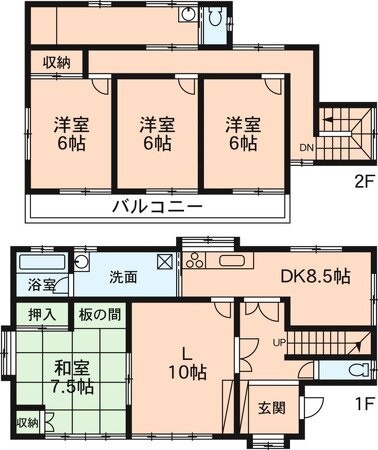 【間取り】 | 稲荷新田町一戸建