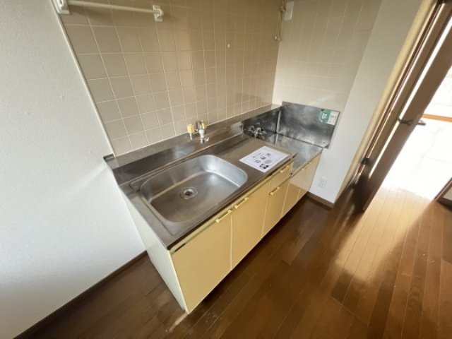 さくらハイツのキッチン|ガスコンロ設置可能です