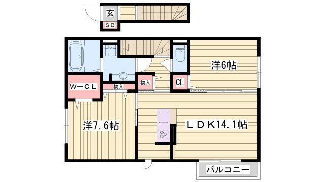 フローラの間取り