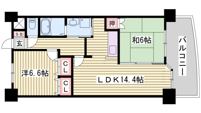 リュイール桃山台の間取り