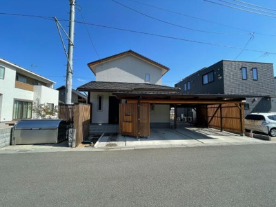 【前面道路含む現地写真】 | つくば市流星台　築浅住宅　全館空調　無垢材の家