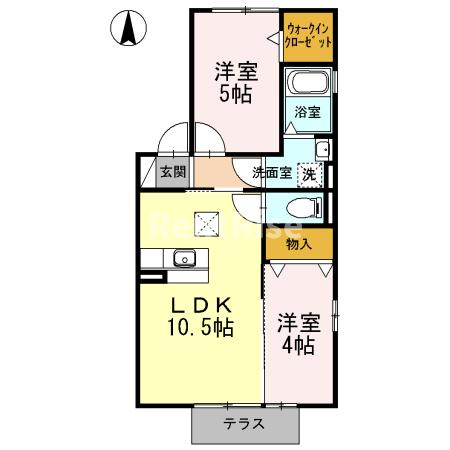 ハイム西五城Ⅲの間取り