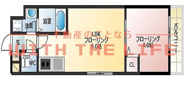 lapis lazuli（ラピスラズリ）寺町（キャッシュバック対象物件）の間取り
