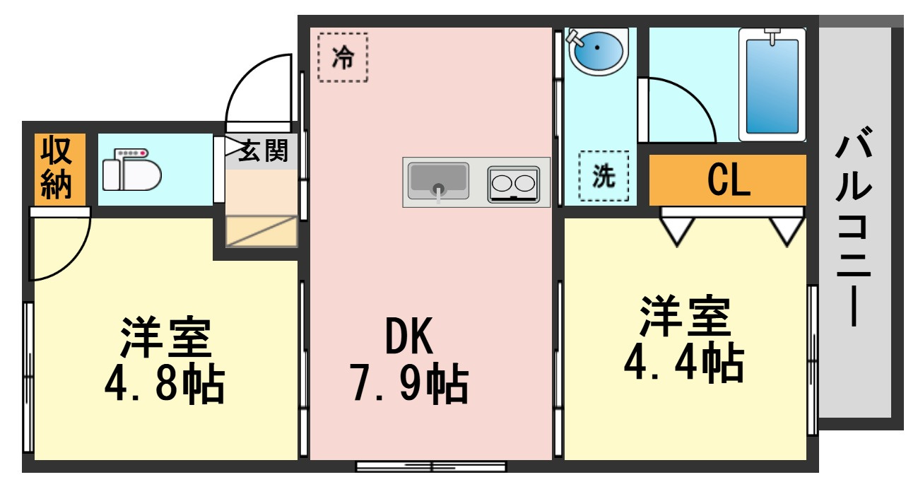 クレディ西小岩の間取り