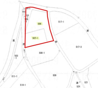 里庄町浜中1売地の土地図