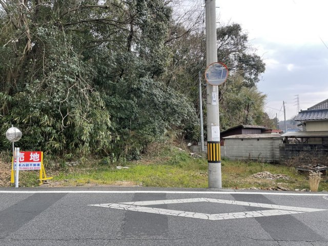 横島1売地の前面道路含む現地写真