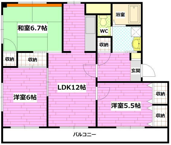 マルセンビルの間取り