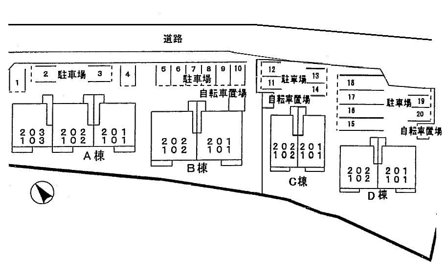 フォレストヒルズＡの区画図