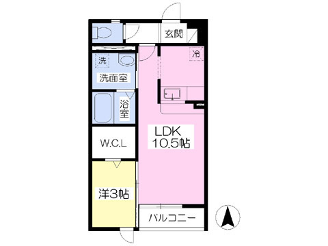 ロザージュBの間取り