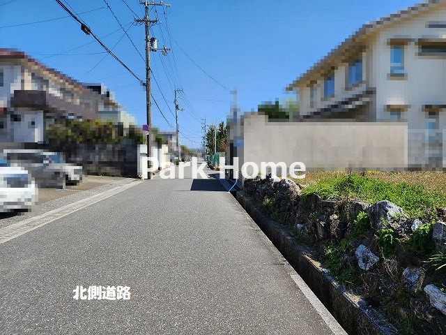 高知市一ツ橋2丁目-１号地・建築条件付き-売土地の前面道路含む現地写真
