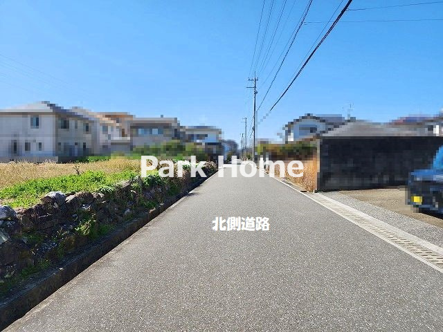 高知市一ツ橋2丁目-4号地・建築条件付き-売土地の前面道路含む現地写真