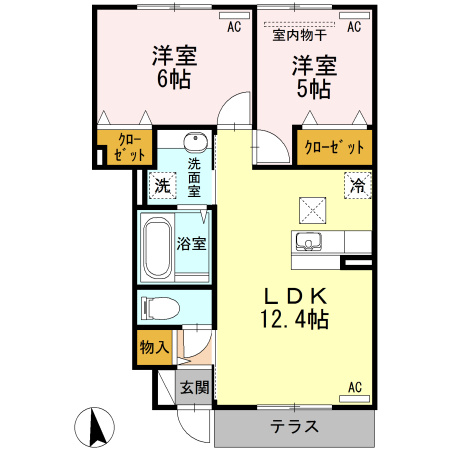 フォレスタ中央の間取り