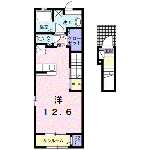 サニーハウスの間取り|間取図