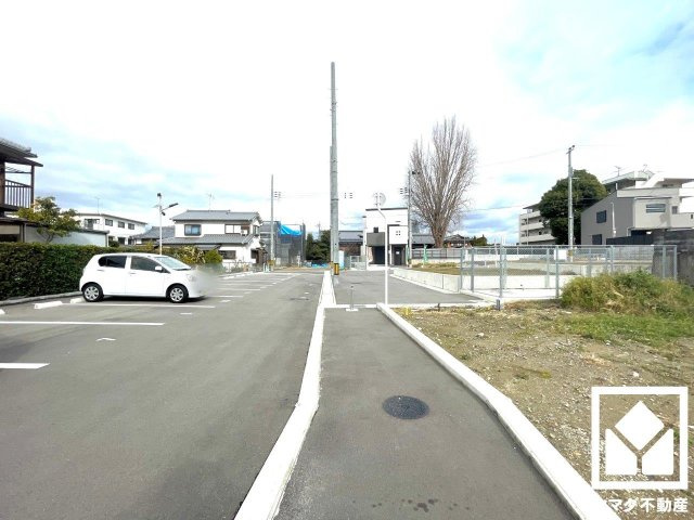 伏見区久我本町　１０号地　売土地　建築条件無の前面道路含む現地写真|1月22日　現地写真更新