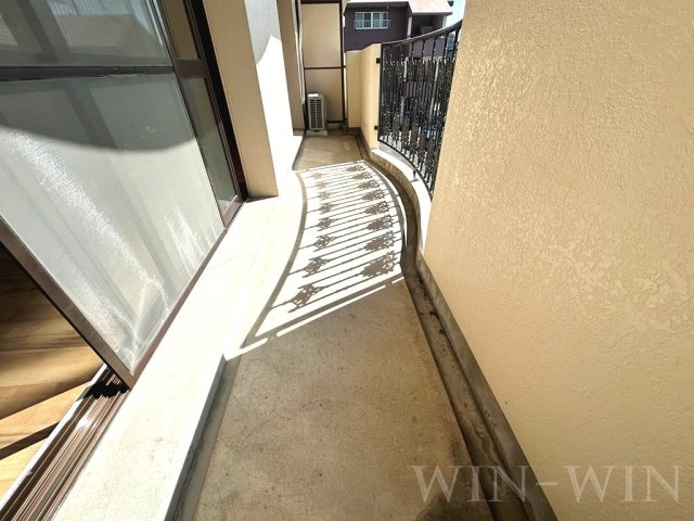 胡蝶羽根井のバルコニー