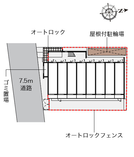 クレイノレジデンス矢上の区画図