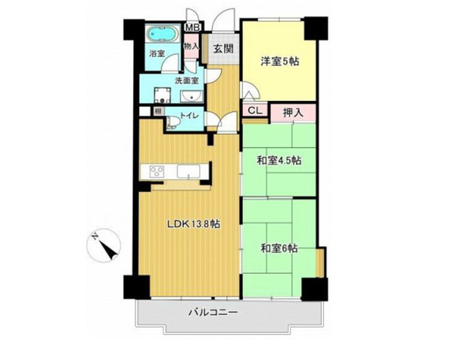 【間取り】 | ライオンズマンション山科御陵