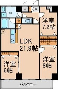 CASA　GRIGIO　　刈谷市近郊の賃貸ならクラスホーム刈谷店の間取り