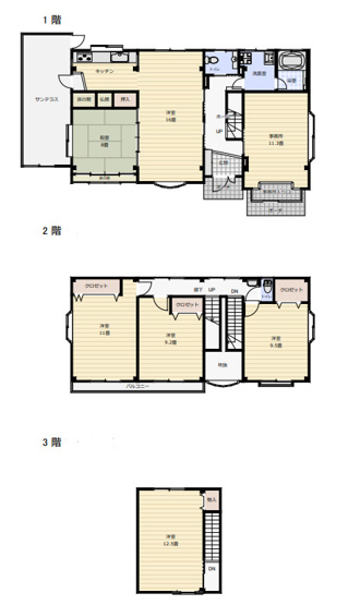 【間取り】 | 平田戸建