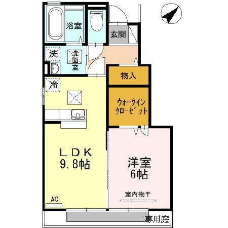 【間取り】 | グランモアキワラ A棟