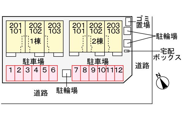 プランドール　Ⅰ　　刈谷市の賃貸ならクラスホーム刈谷店の駐車場