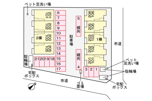 ル　カルム　森跡Ⅱ　　刈谷市の賃貸ならクラスホーム刈谷店の駐車場