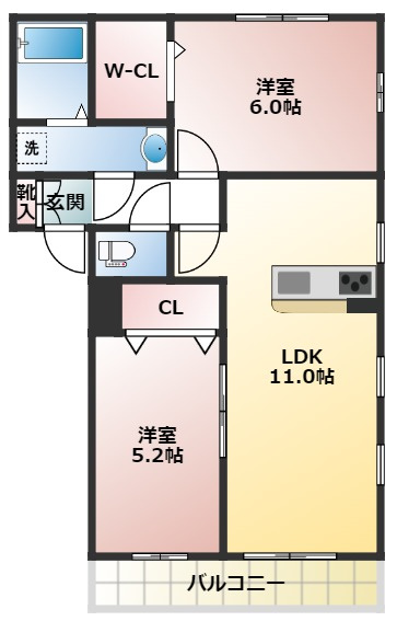 リブリ・Reveの間取り