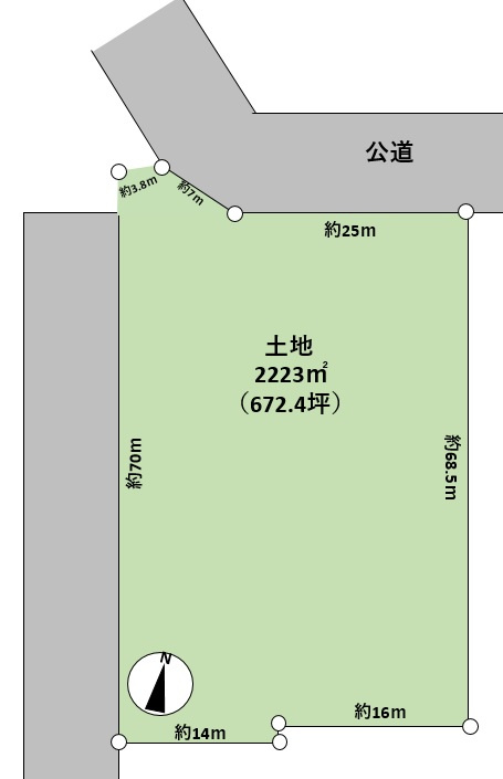 玉島阿賀崎売地の土地図